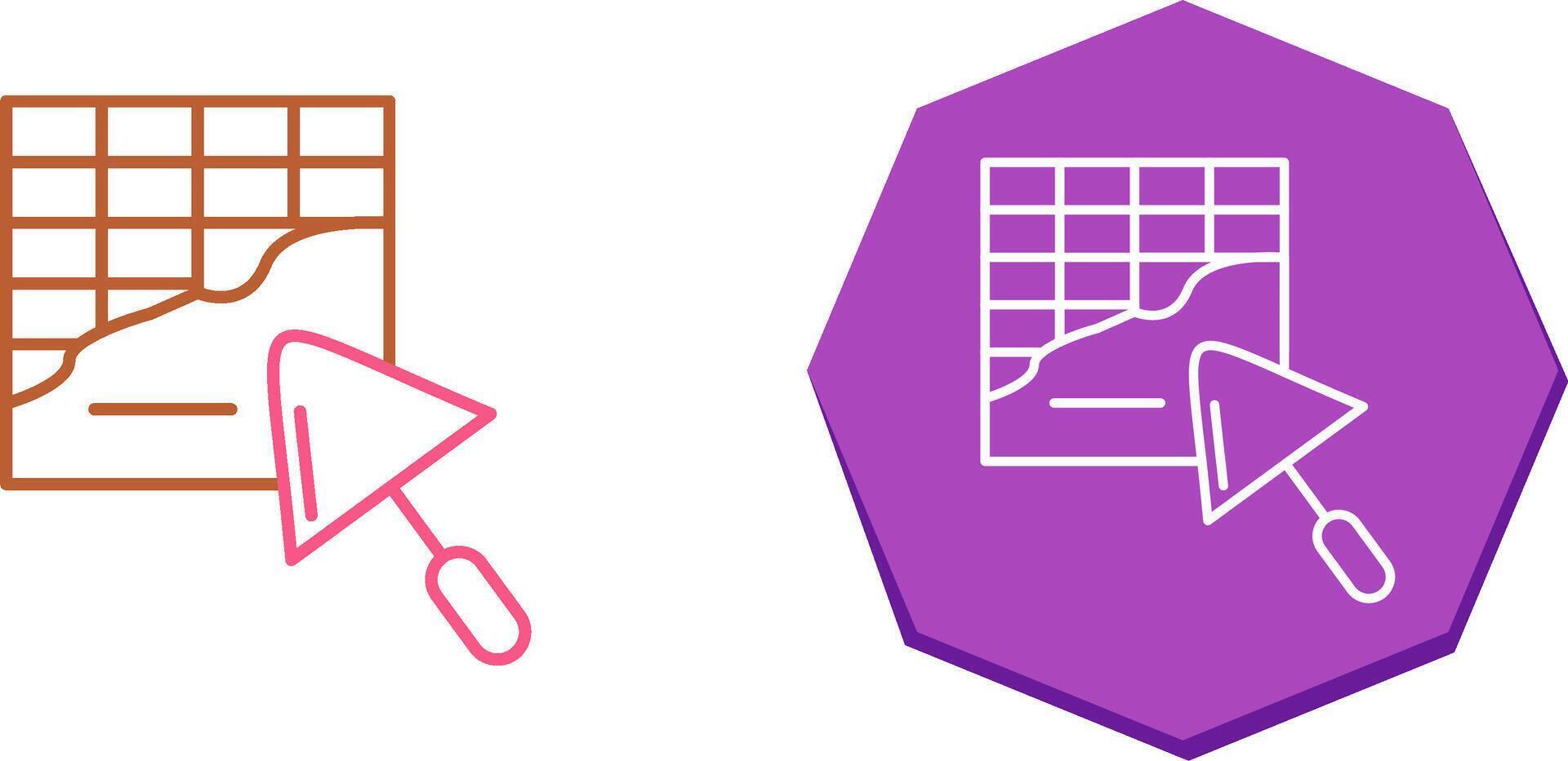 Plastering Icon Design vector