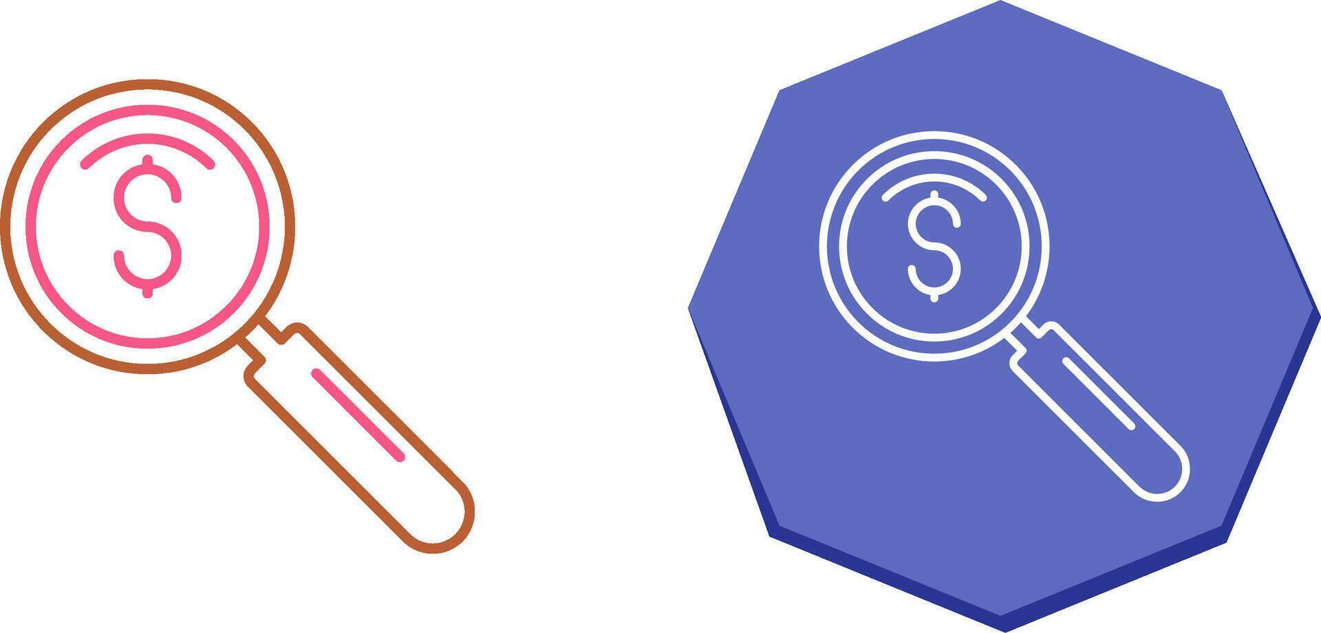 magnifier Icon Design vector
