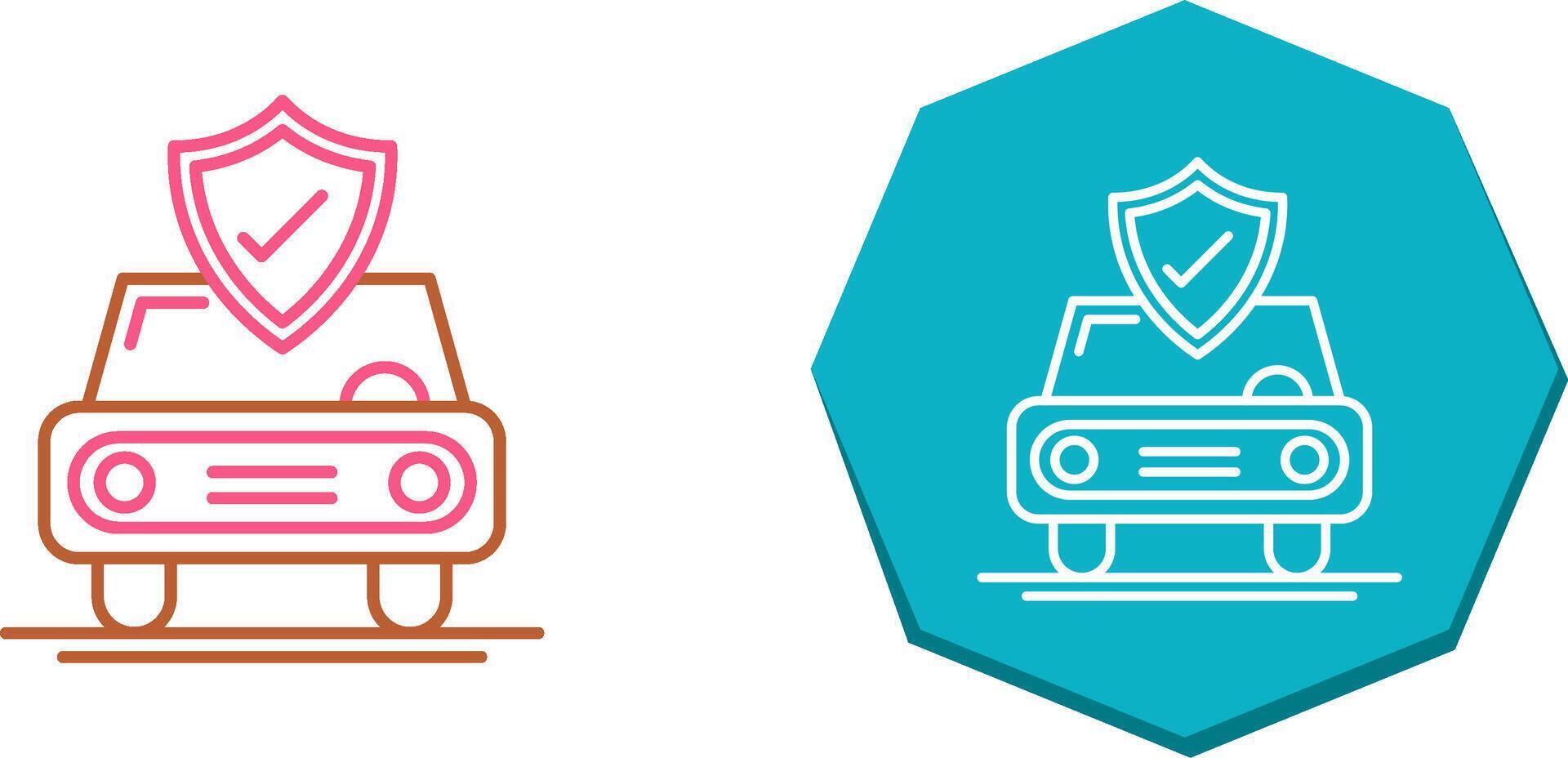 Car Protection Icon Design vector