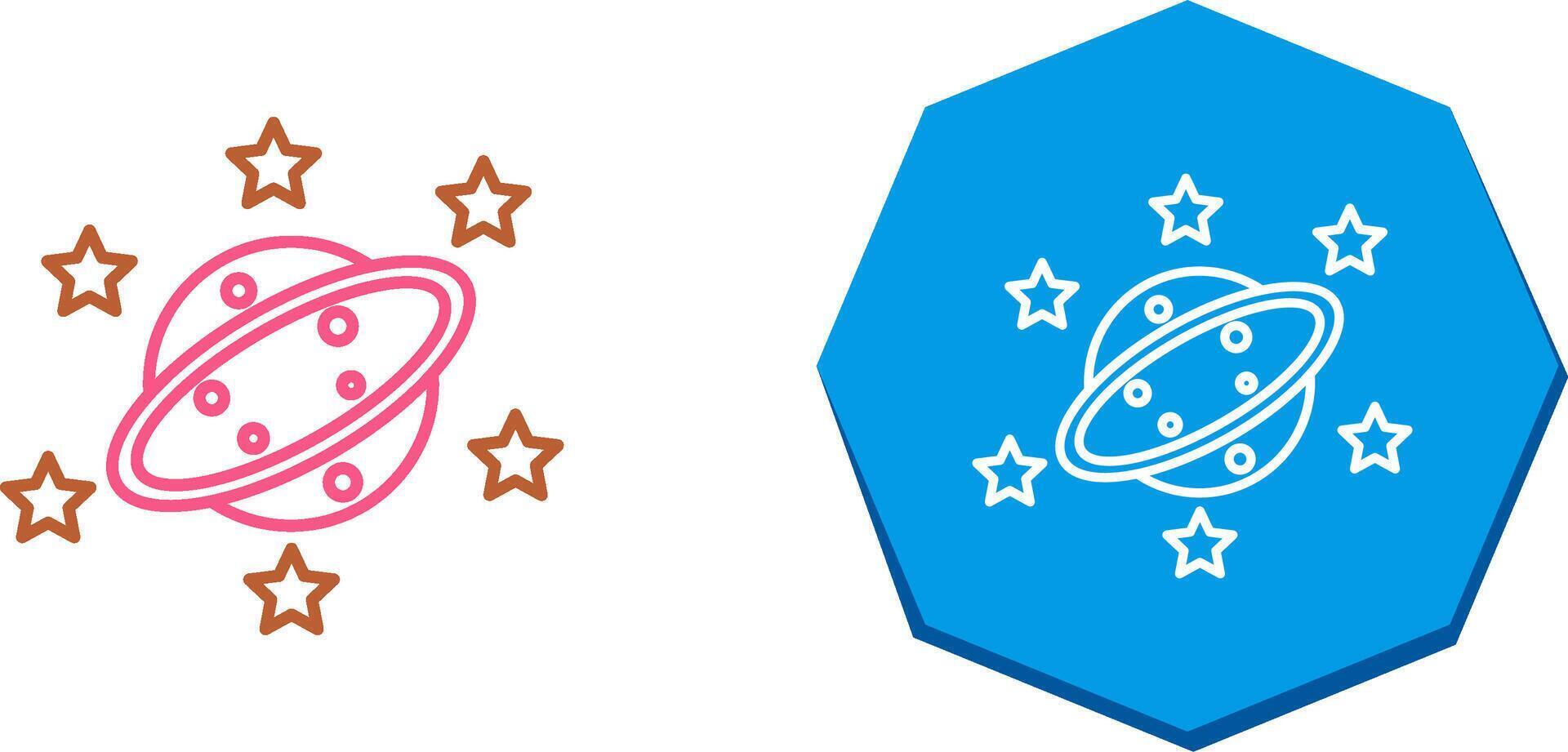 Saturn Icon Design vector