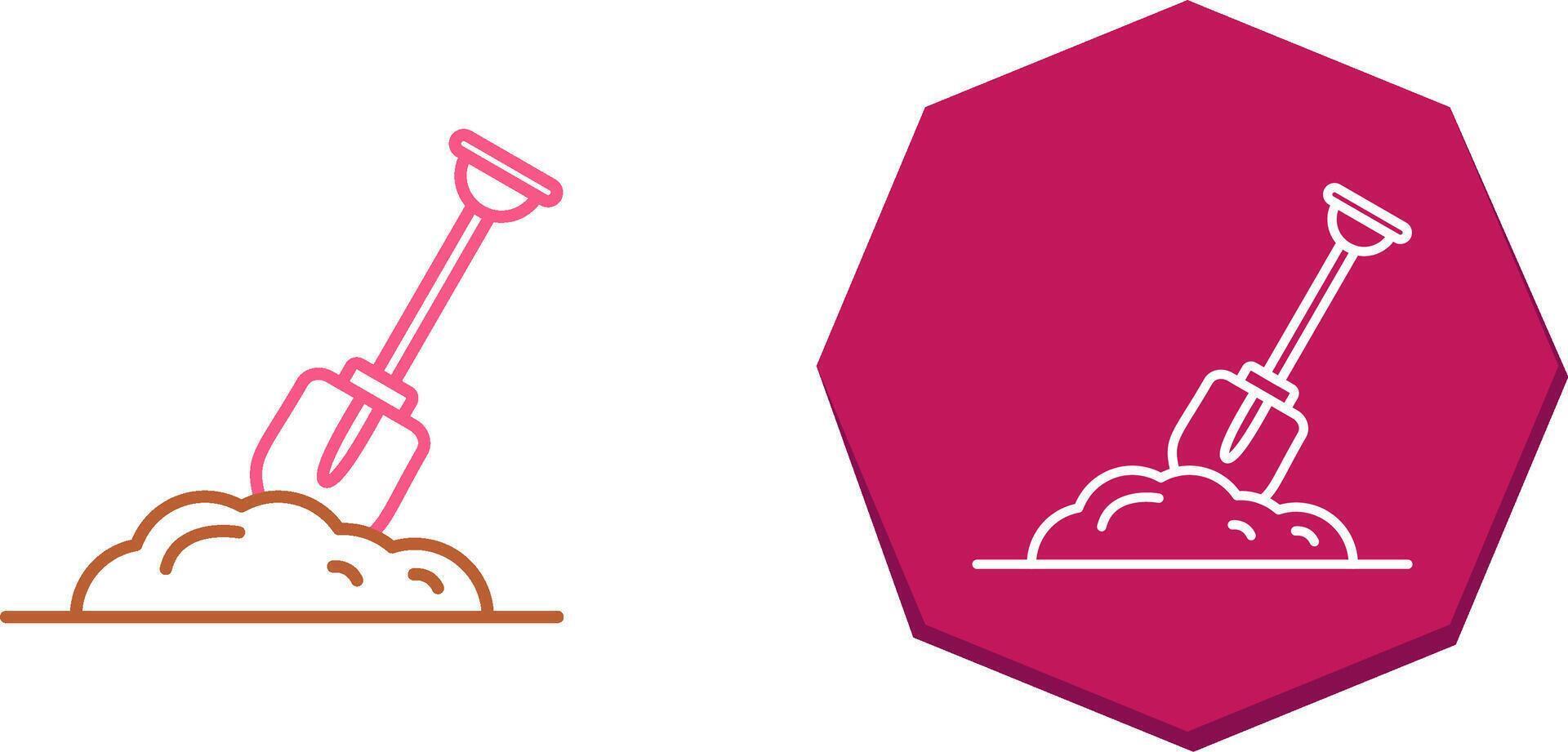 Digging Icon Design vector