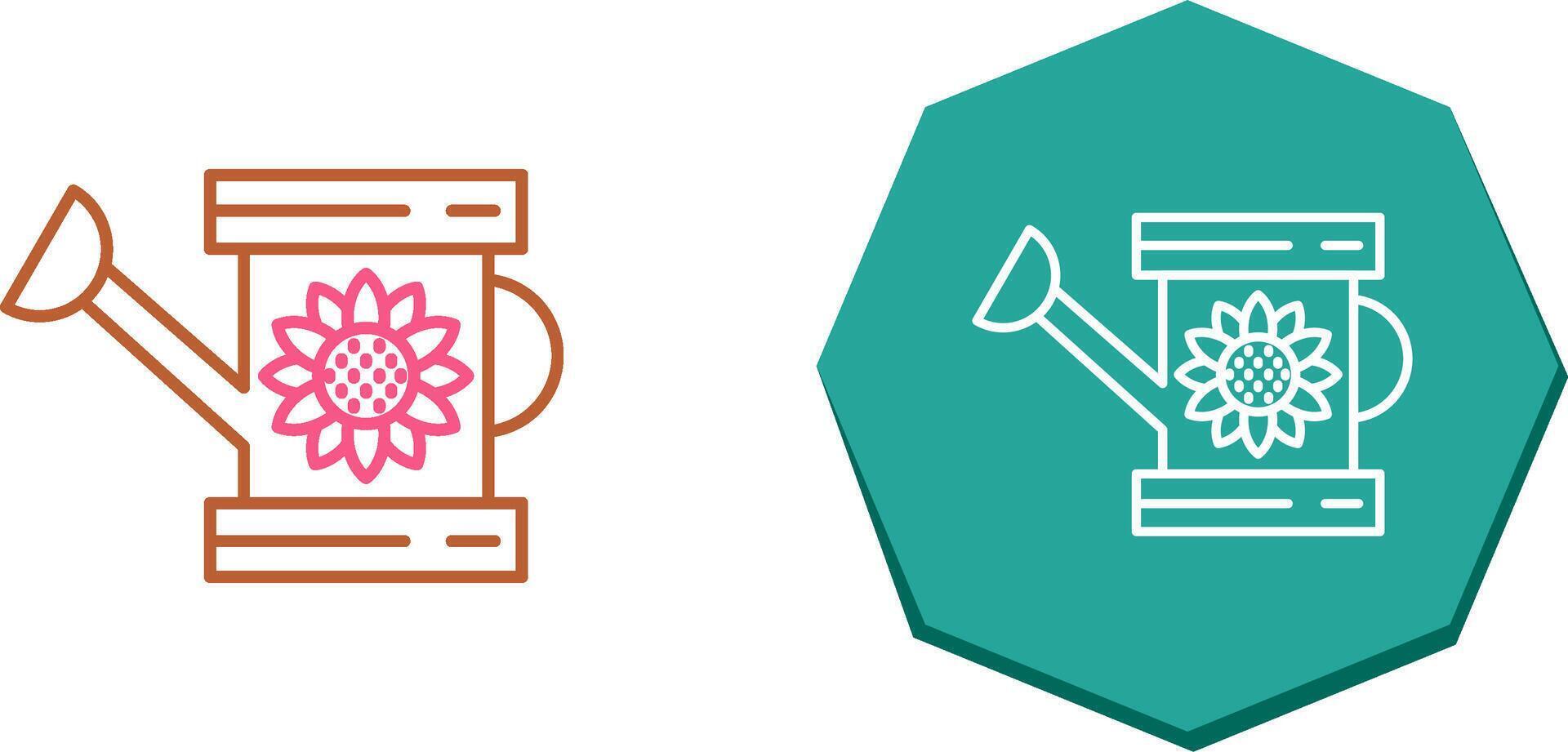 Watering Can Icon Design vector