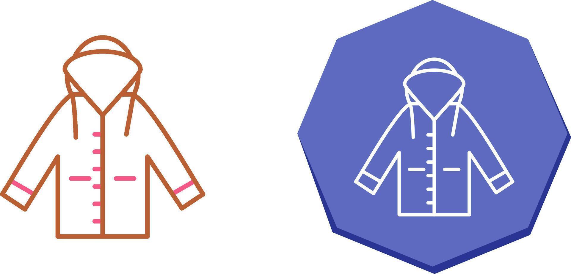 Raincoat Icon Design vector