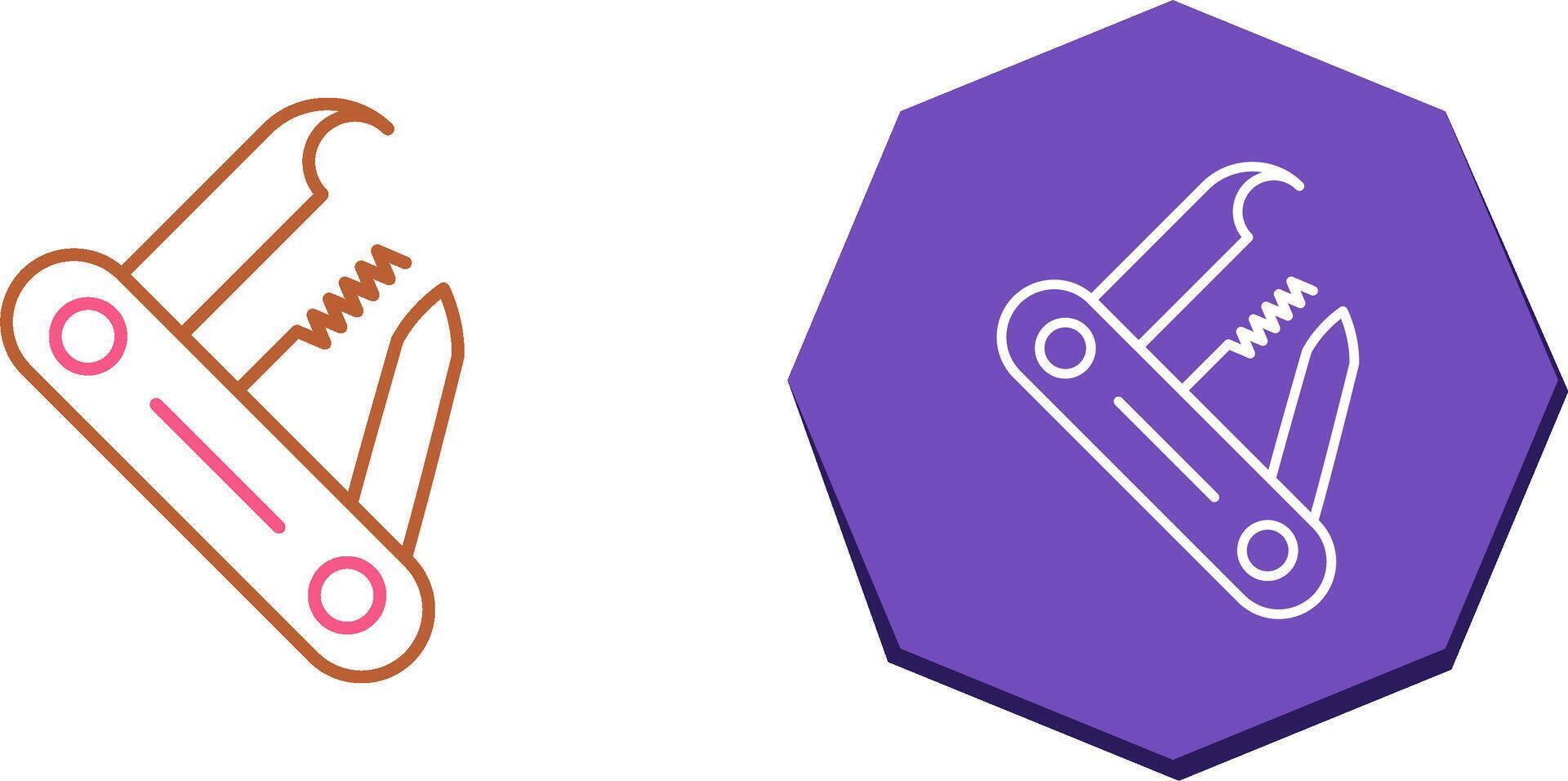 Swiss Army Knife Icon Design vector