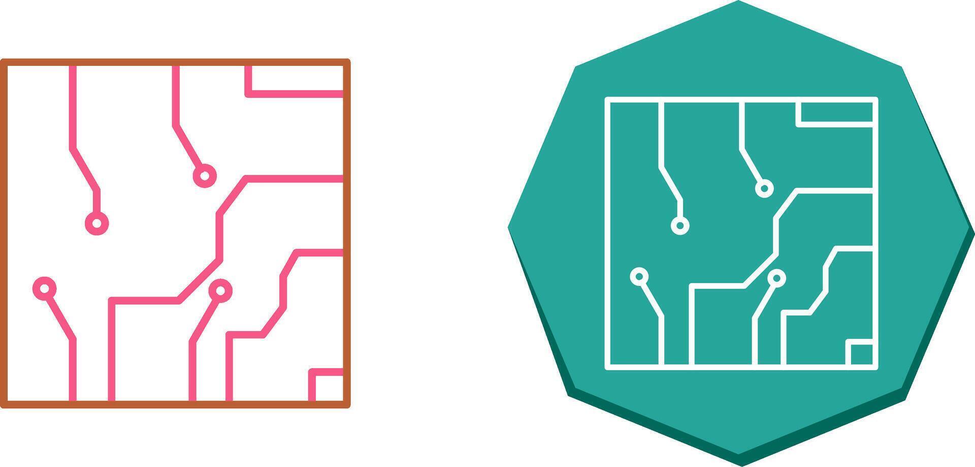 Electrical circuit Icon Design vector