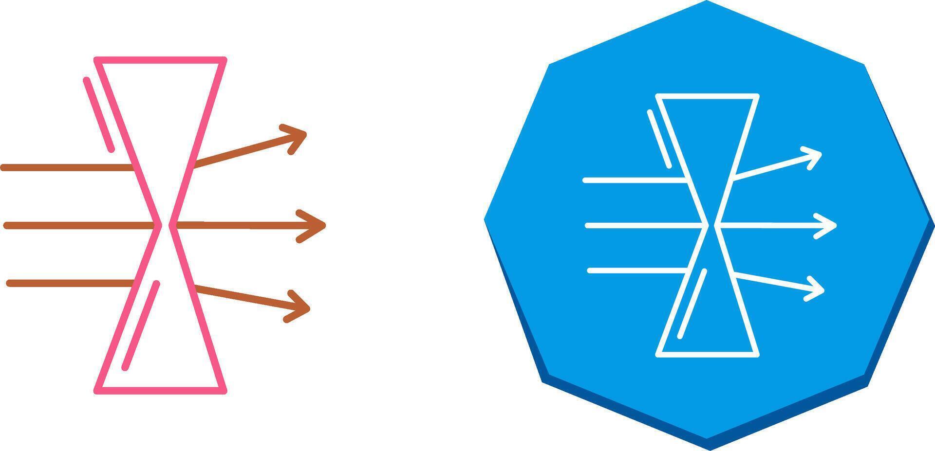 Dispersion Icon Design vector