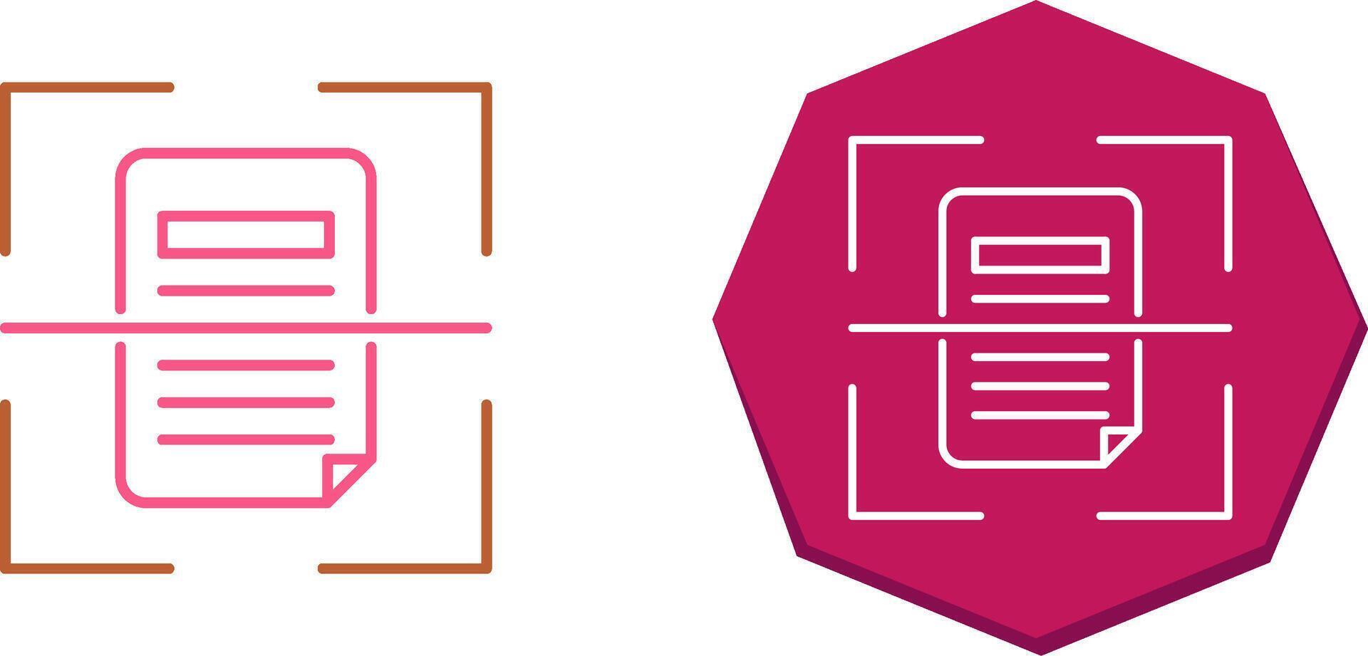 Scan Icon Design vector
