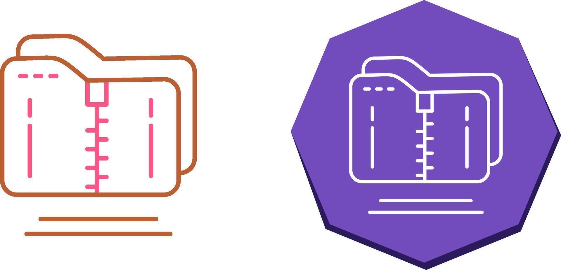Compressed Icon Design vector