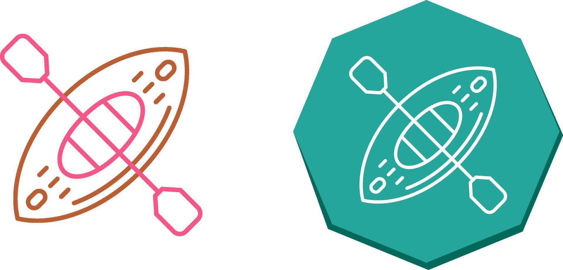 Kayak Icon Design vector