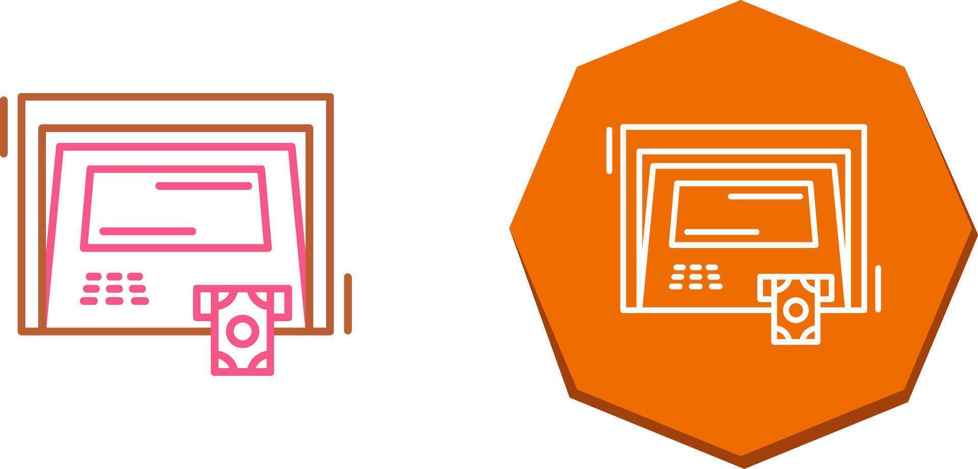 ATM Icon Design vector