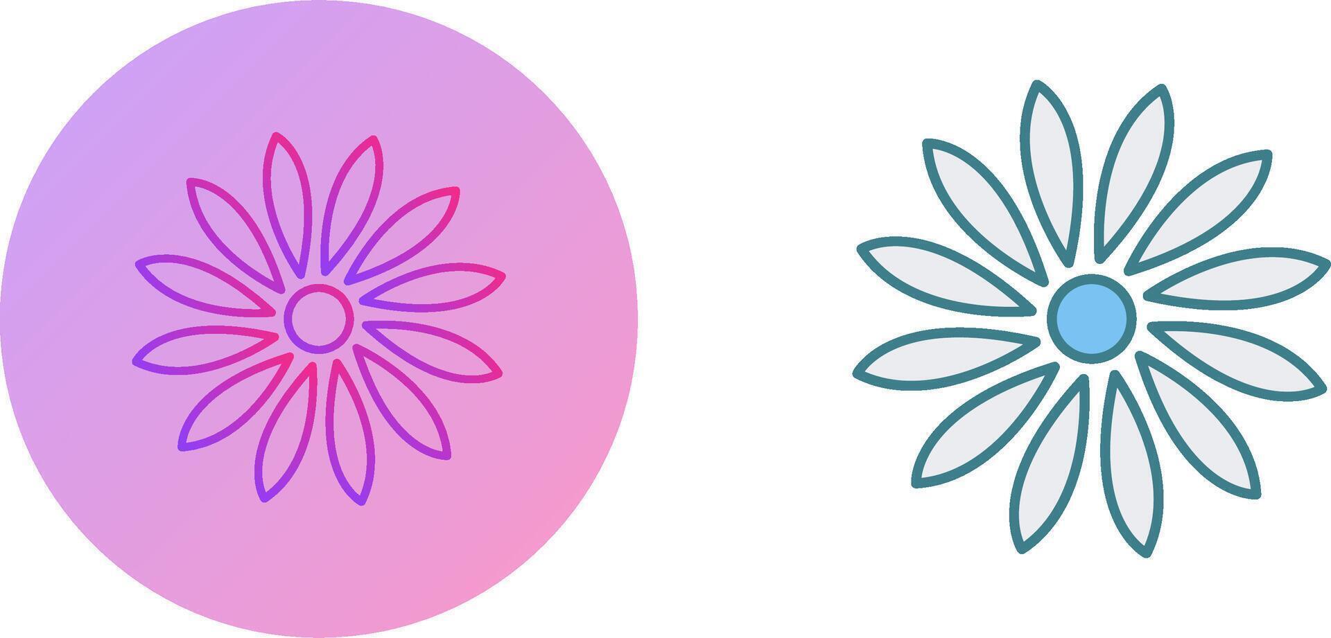 Unique Flower Icon Design vector