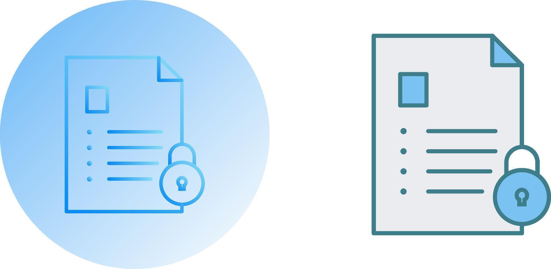 Unique Confidentiality Icon Design vector