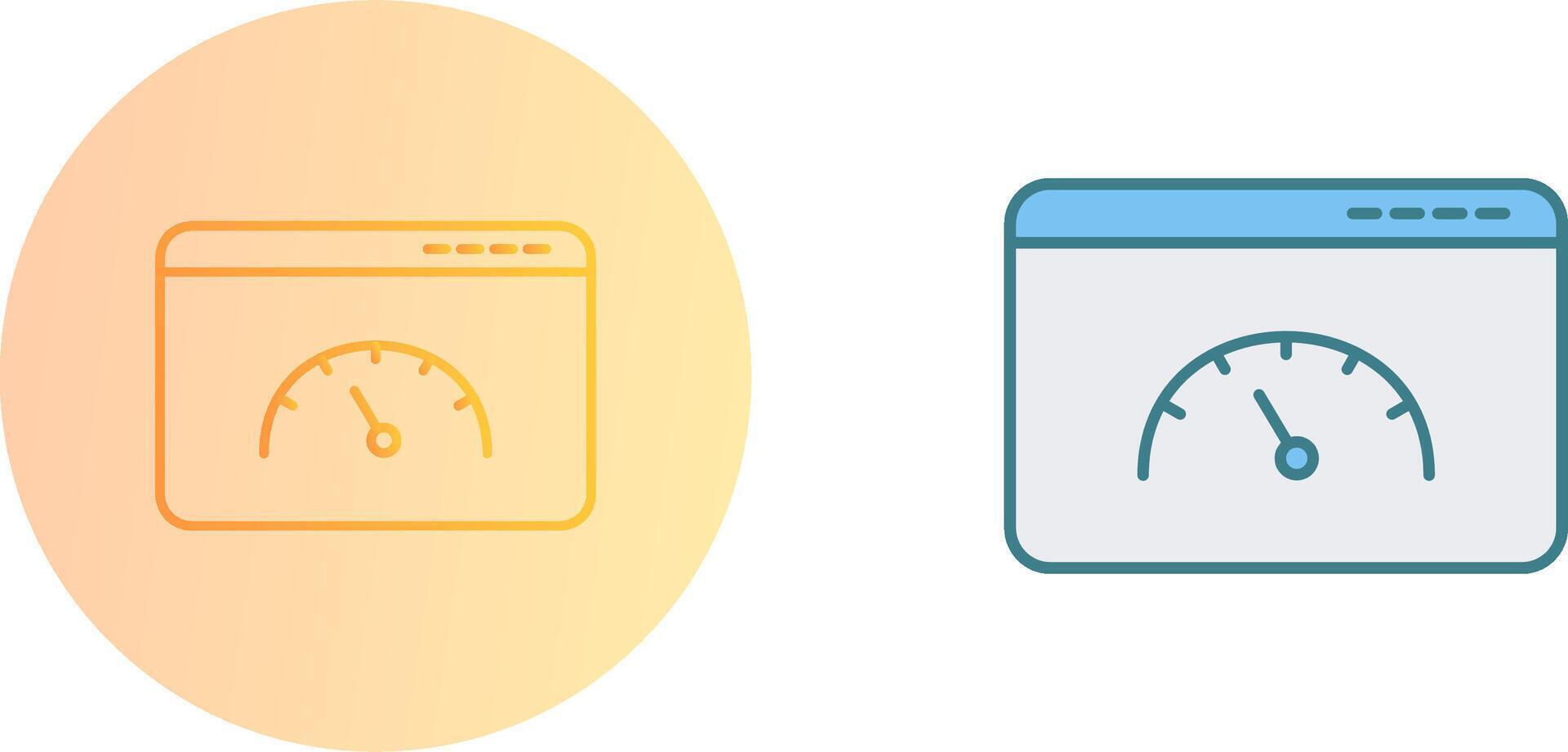 Page Speed Icon Design vector