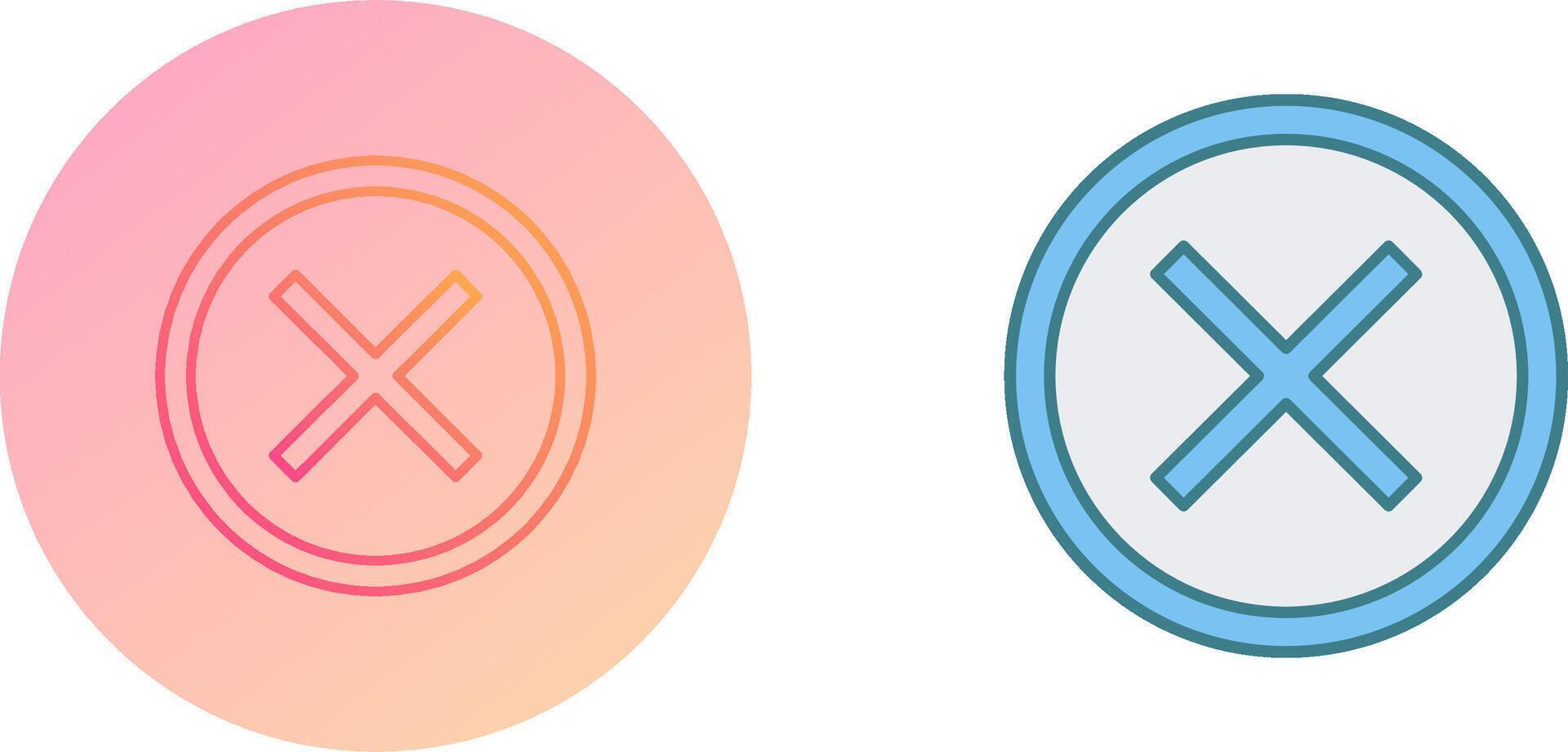Do Not Cross Icon Design vector