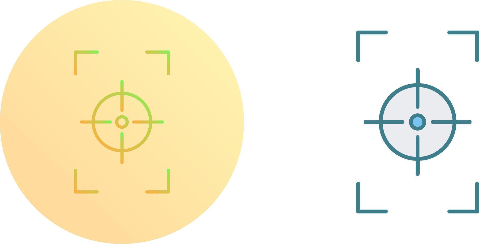 Unique Focus Vertical Icon Design vector
