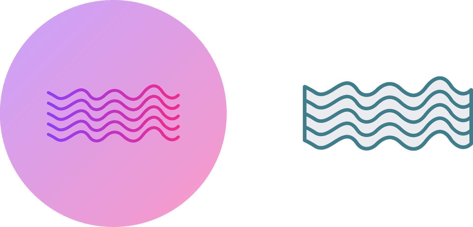 Magnetic Waves Icon Design vector