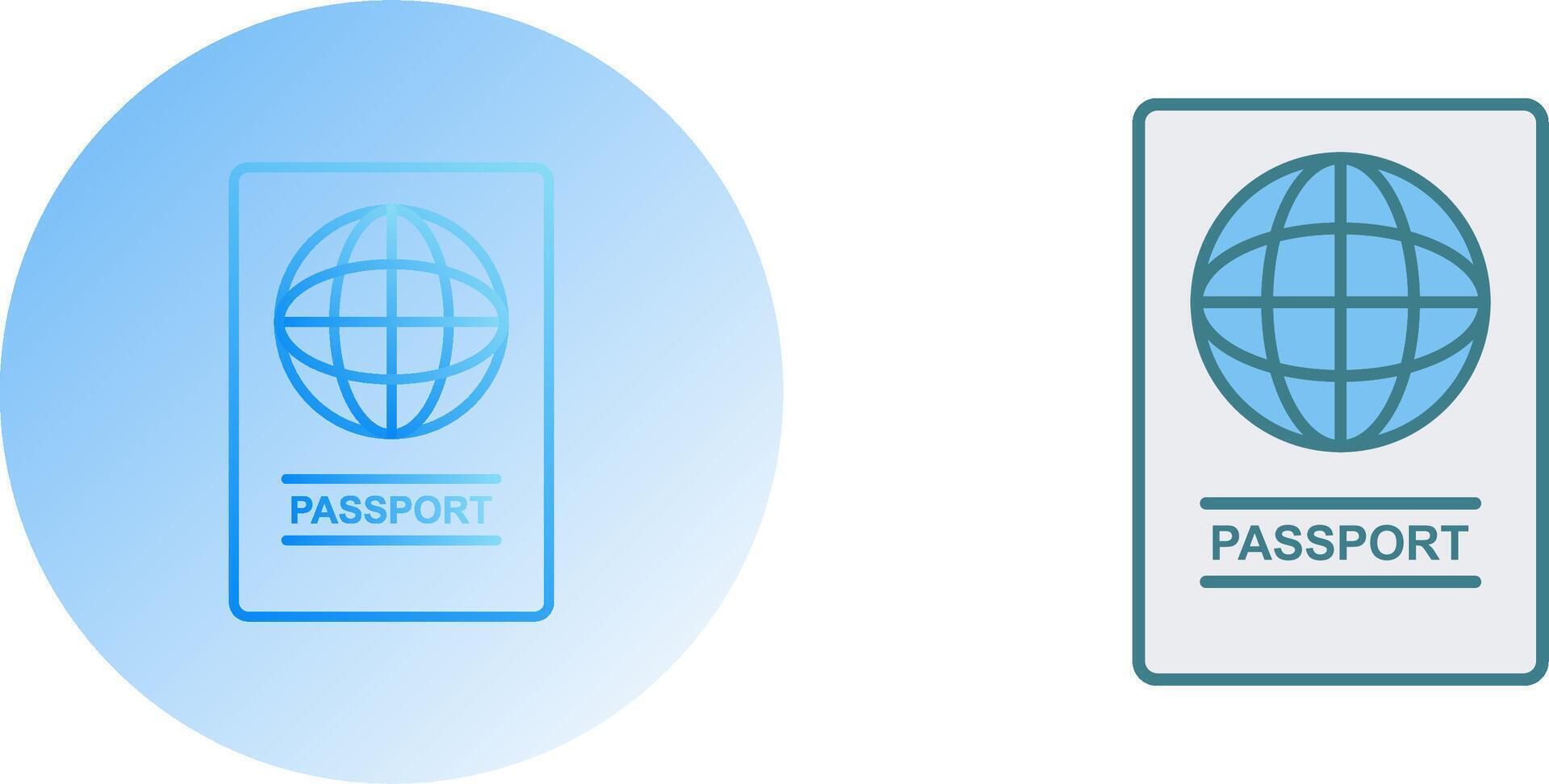 Passport Icon Design vector
