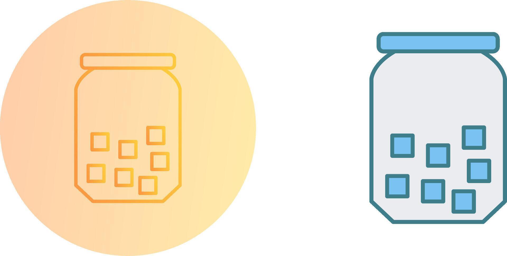 Sugar Bottle Icon Design vector