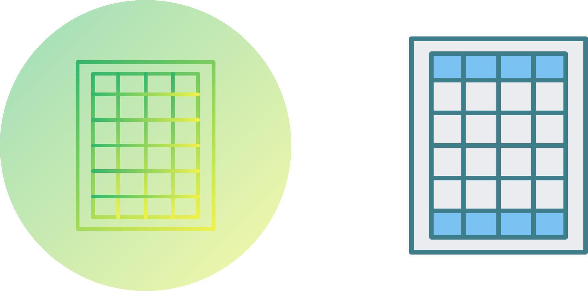 Table of Rates Icon Design vector
