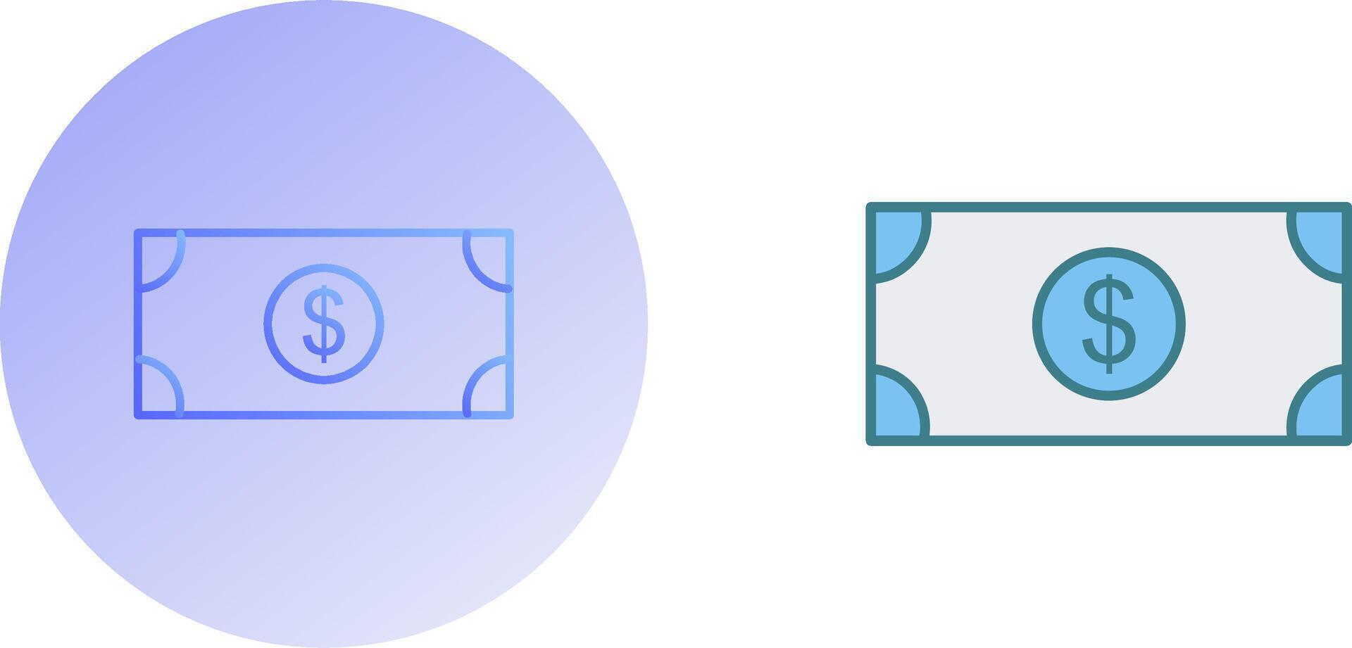 Dollar Bill Icon Design vector