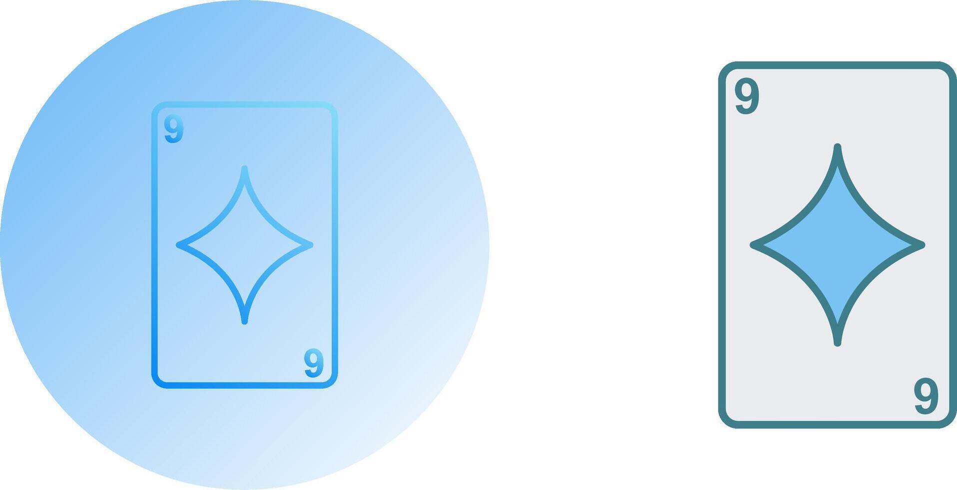 Diamonds Card Icon Design vector