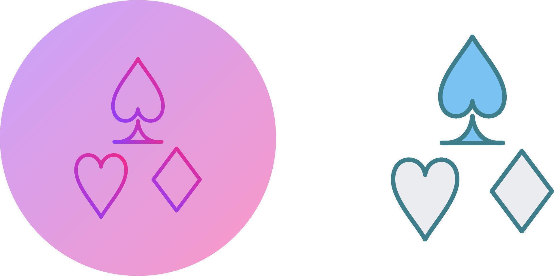 Card Suits Icon Design vector
