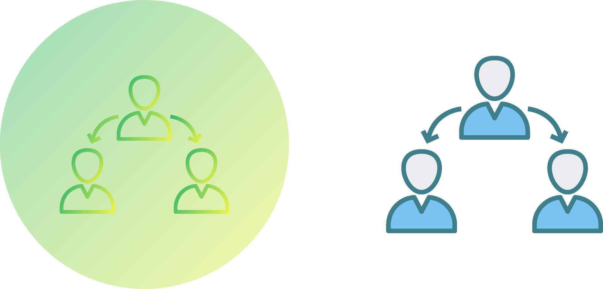Unique Connected Users Icon Design vector
