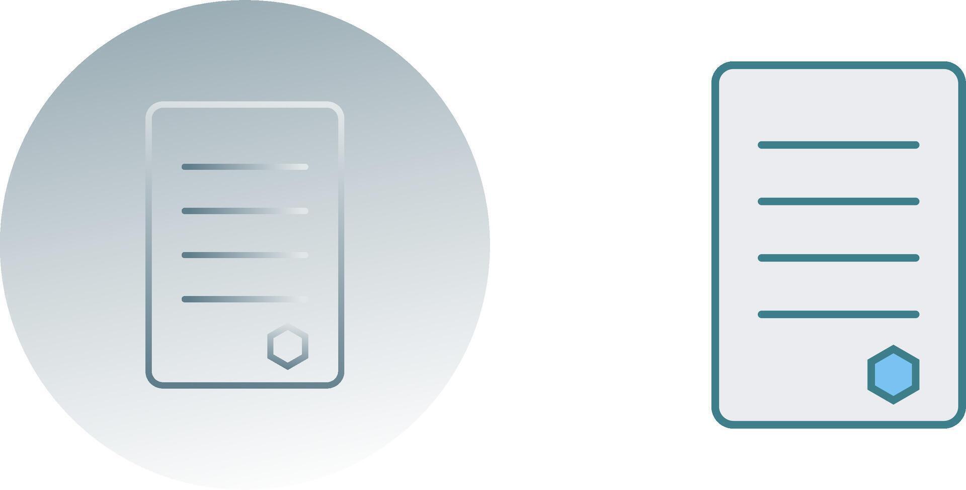 Unique Reports Icon Design vector