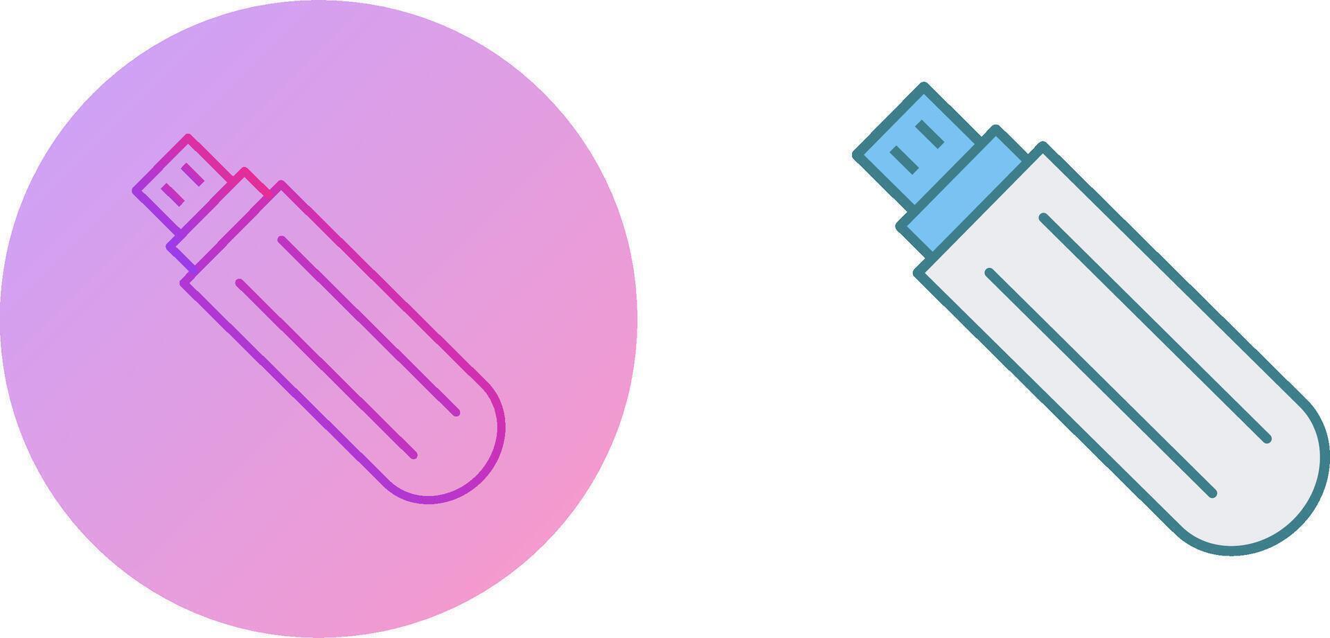 Unique USB Drive Icon Design vector