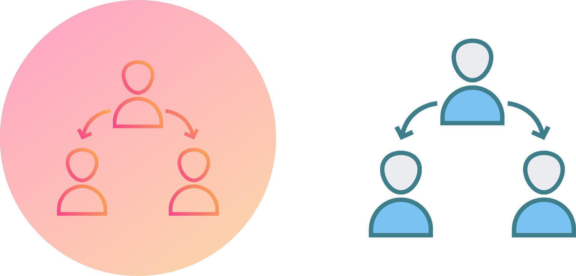 Unique Connected Users Icon Design vector