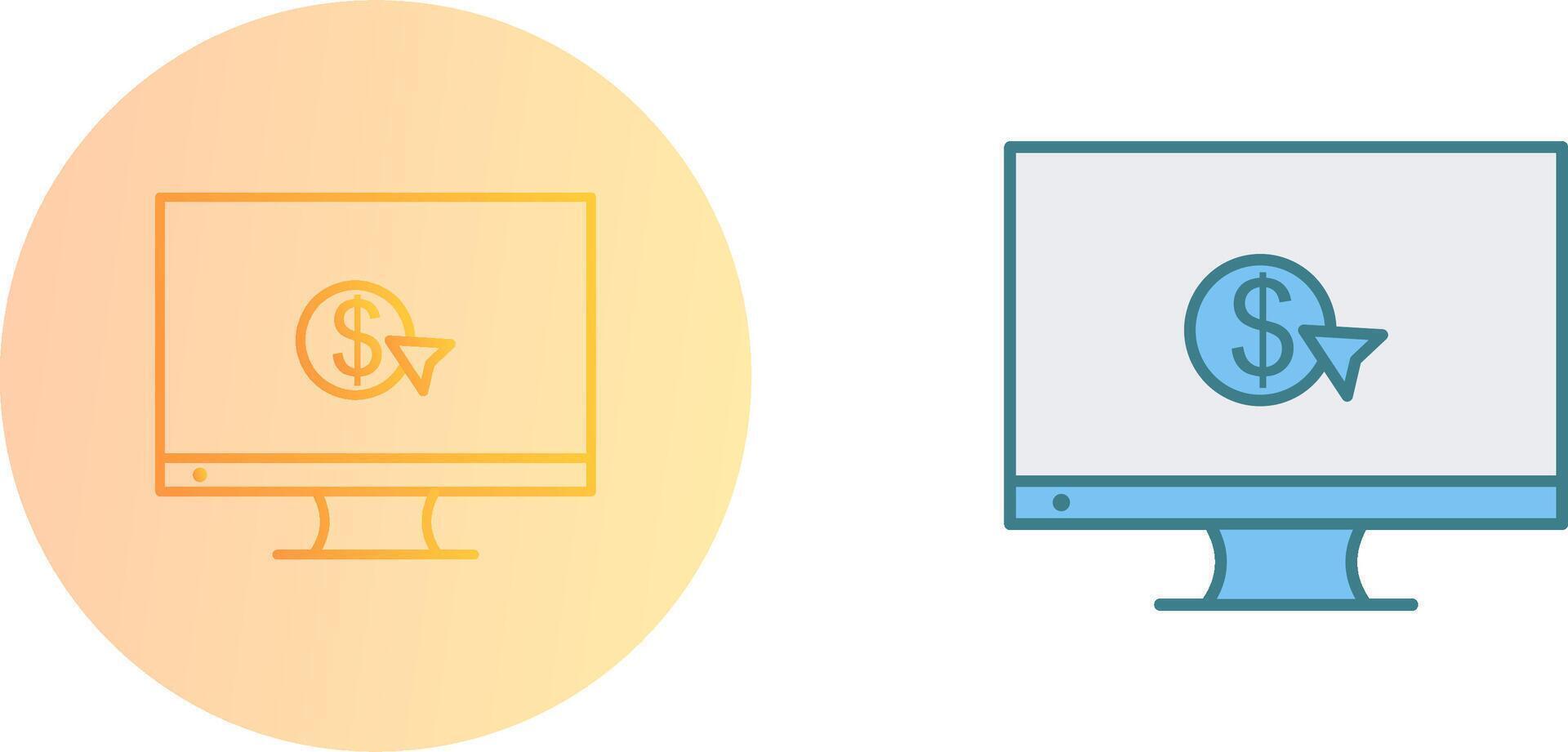 Unique Pay Per Click Icon Design vector