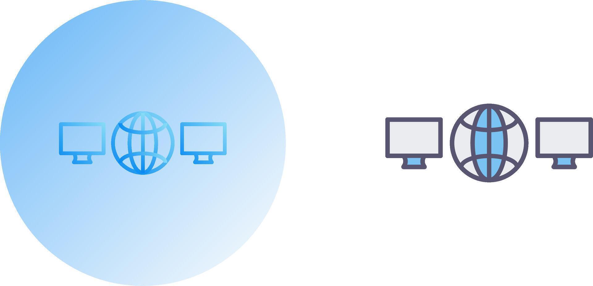 Unique Networks Icon Design vector