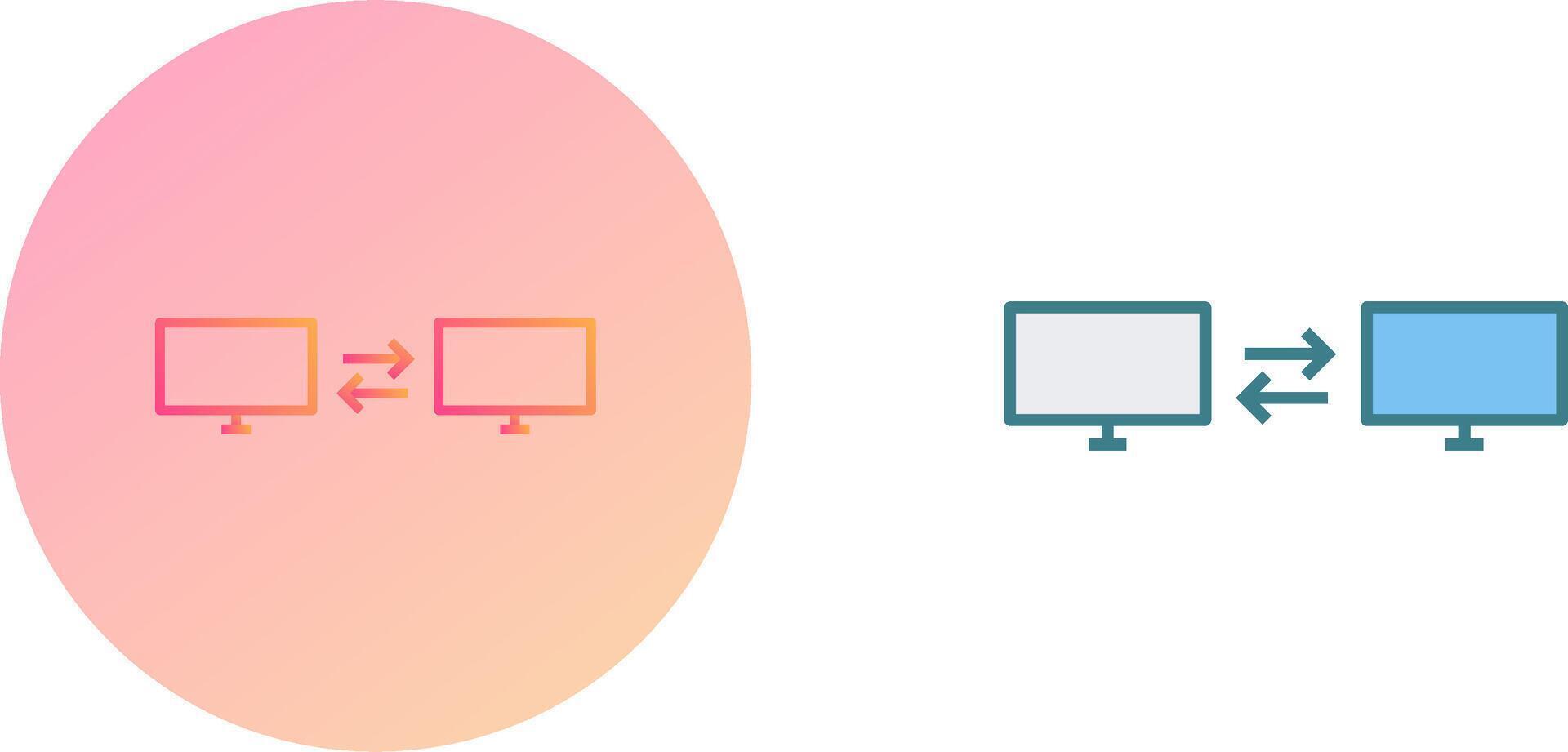 Unique Sharing Systems Icon Design vector