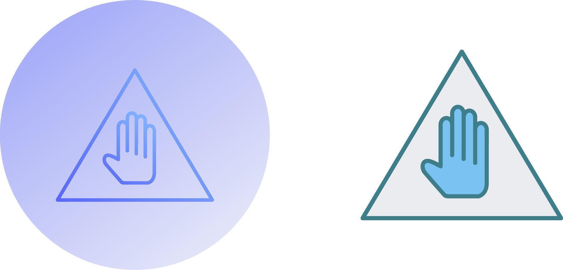 Unique Warning Icon Design vector