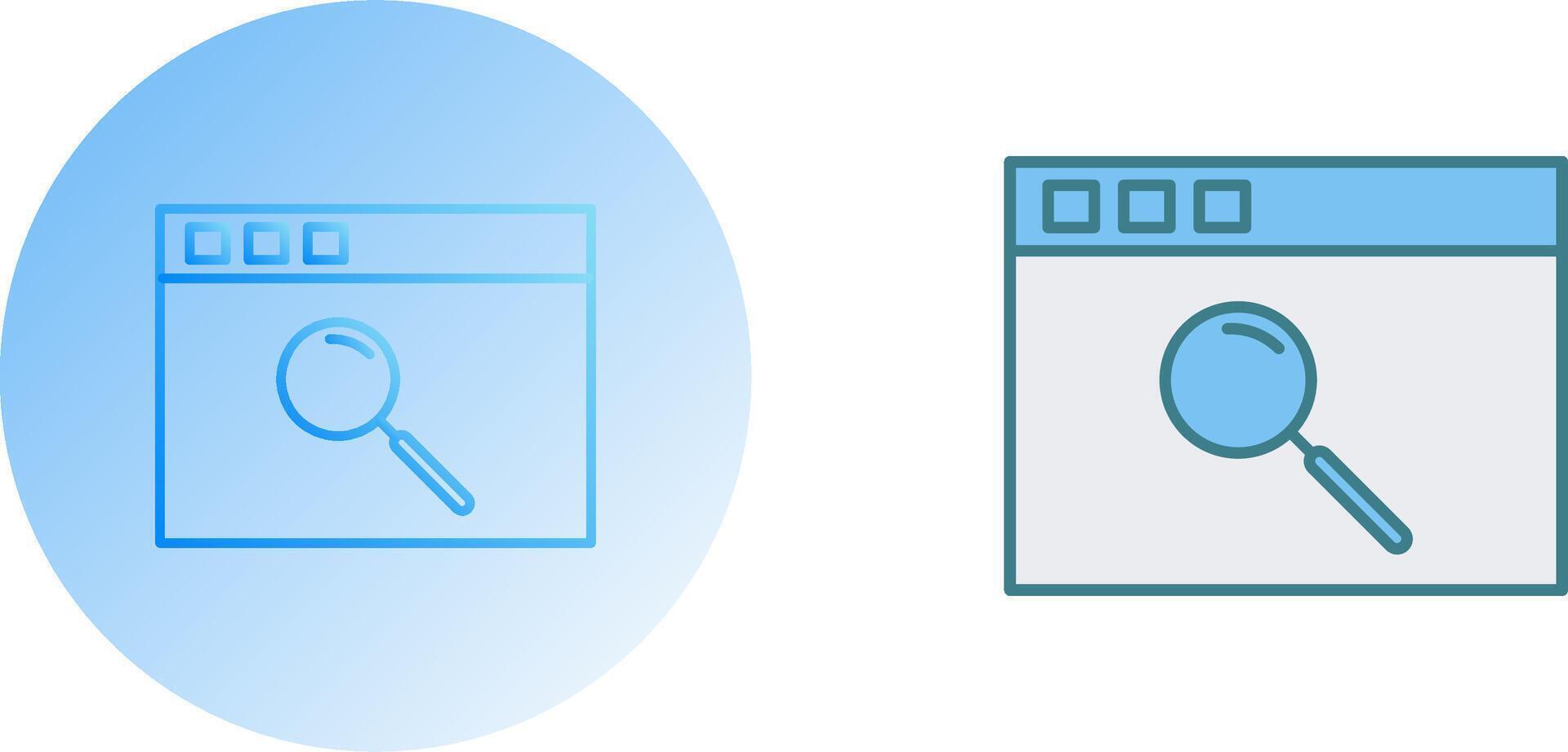 Unique Browser Icon Design vector