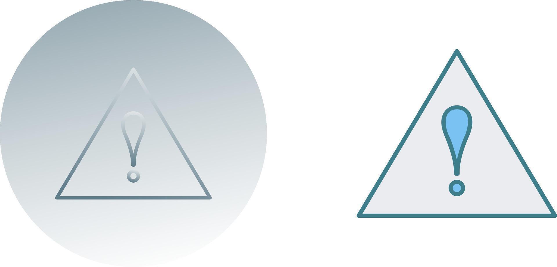 Unique Alert Icon Design vector