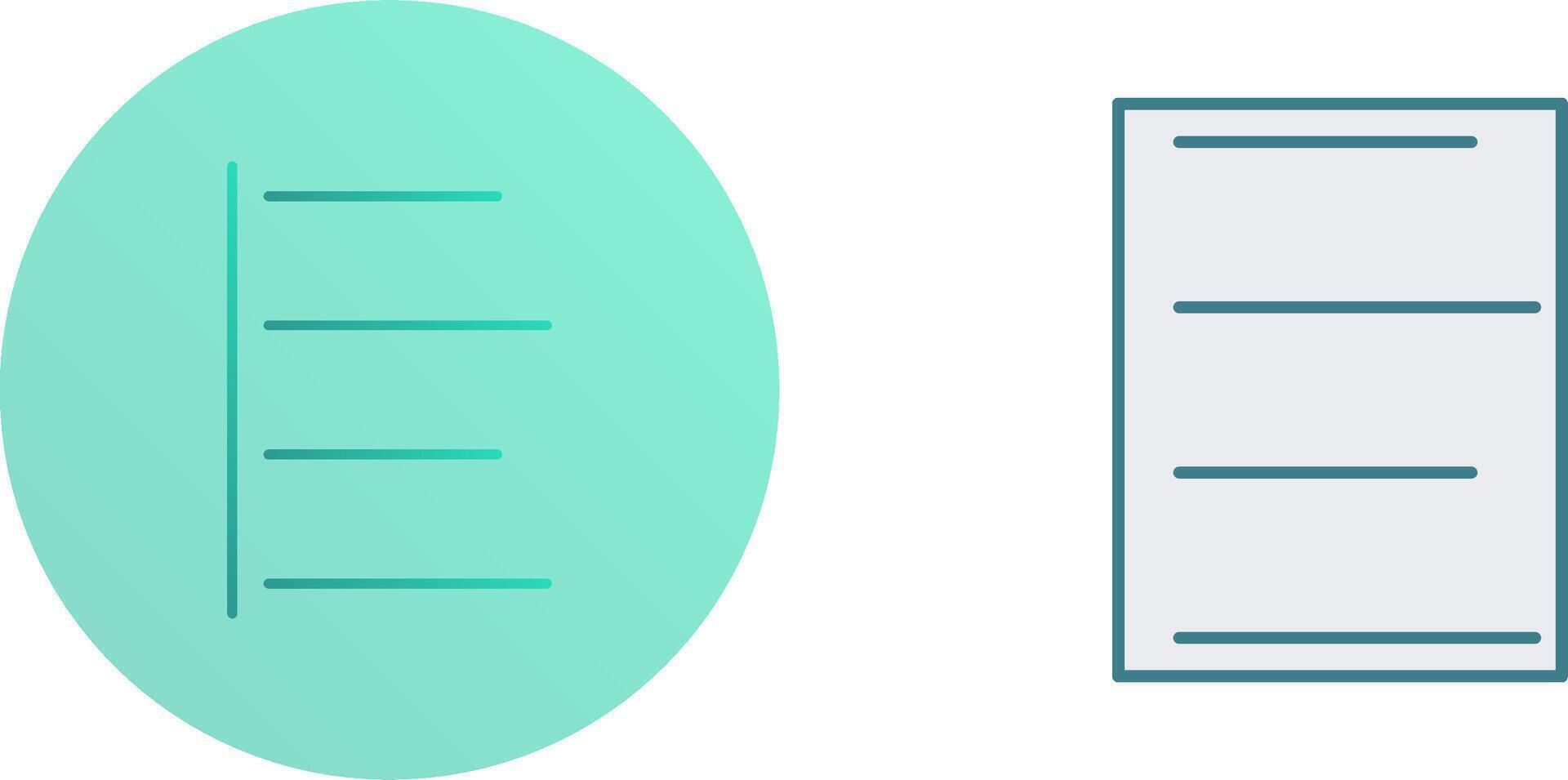 Unique Left Align Icon Design vector