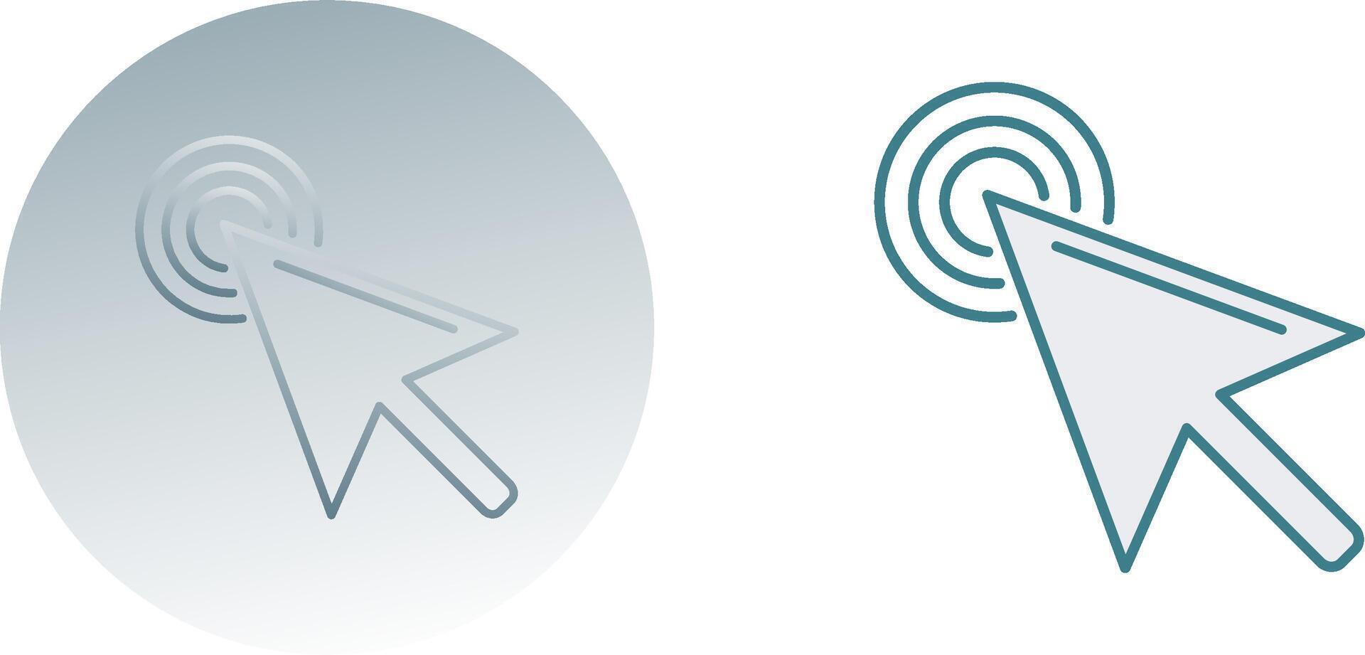 Unique Click Icon Design vector