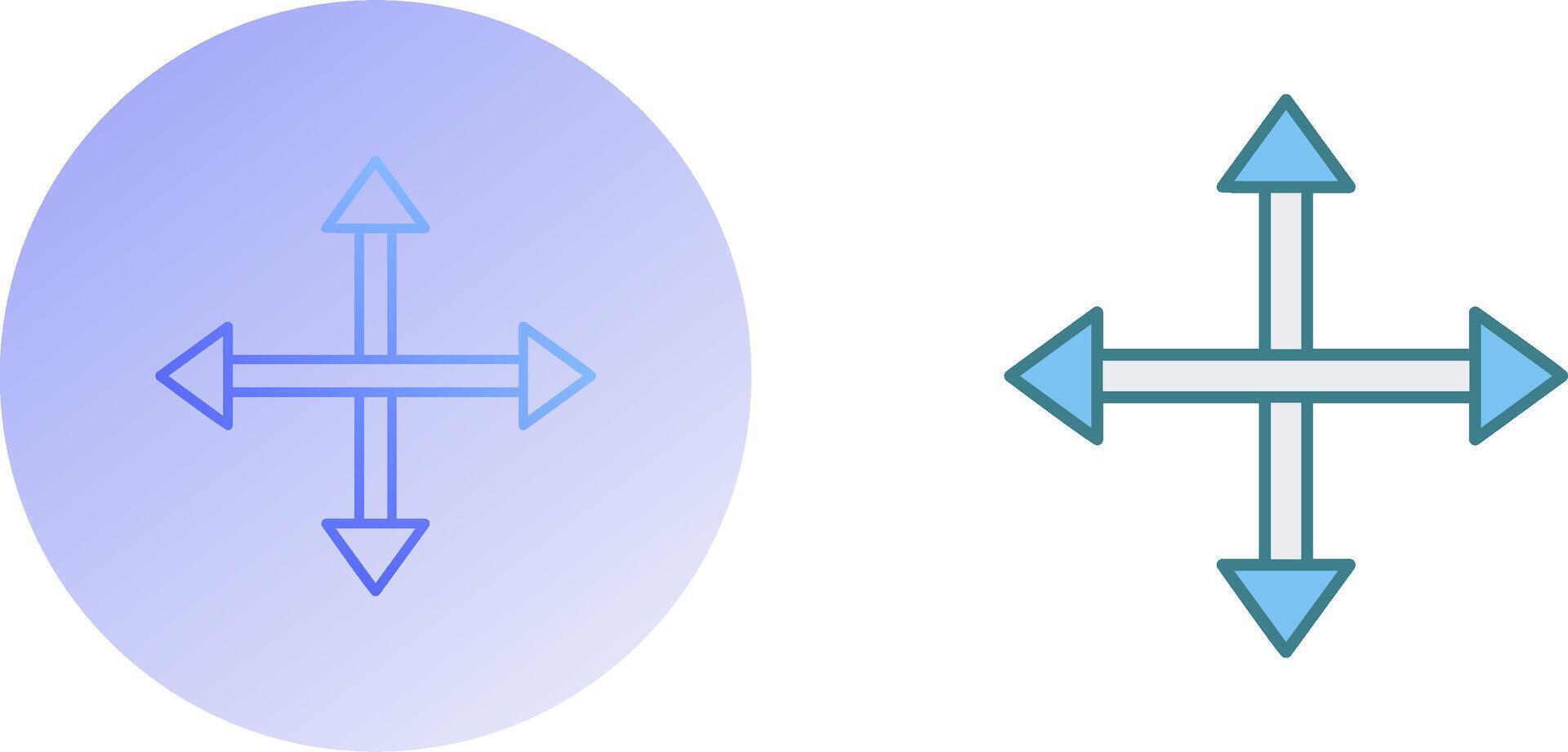 Unique Move Icon Design vector