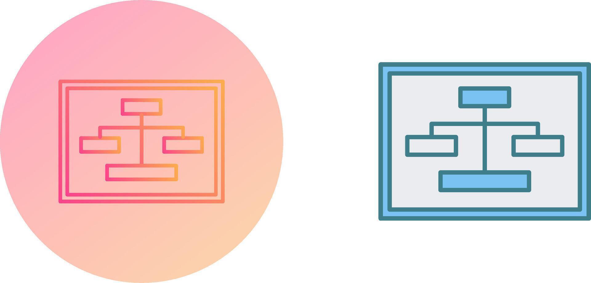 Unique Seo Structure Icon Design vector