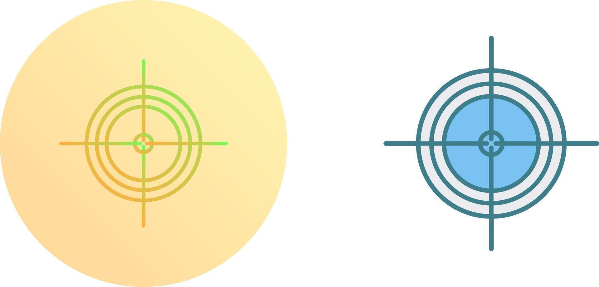 Unique Target Icon Design vector
