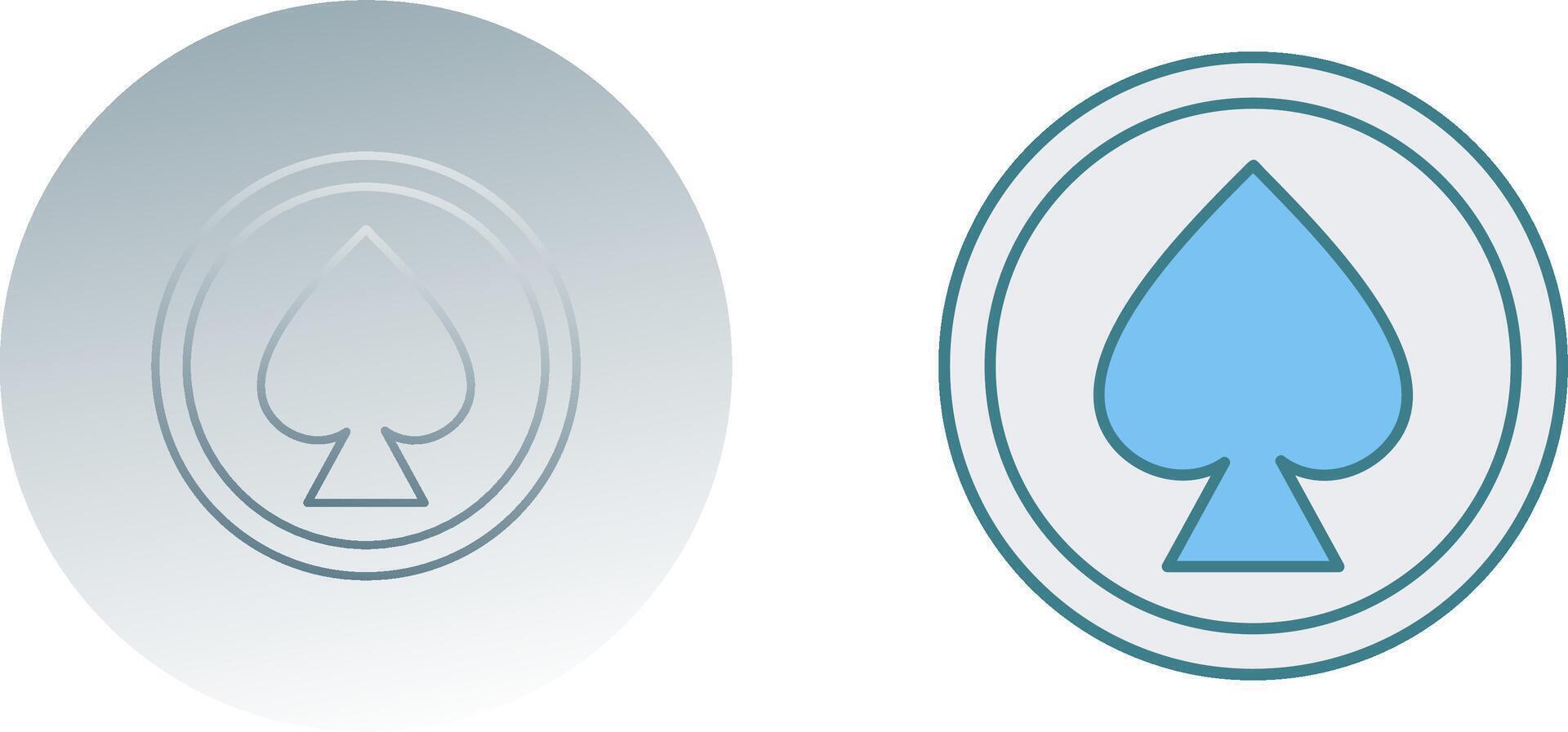 Unique Spade Icon Design vector