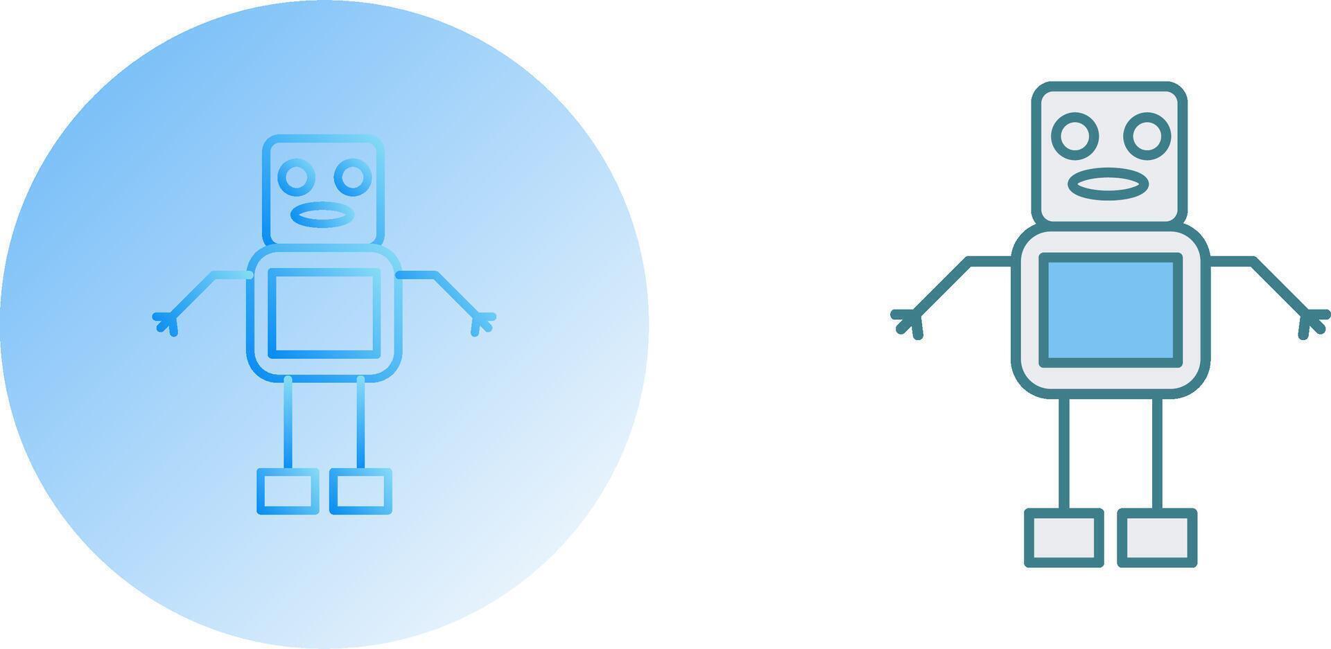 Unique Robot Icon Design vector