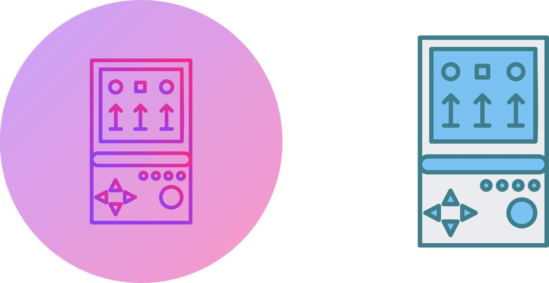 Unique Brick Game Icon Design vector
