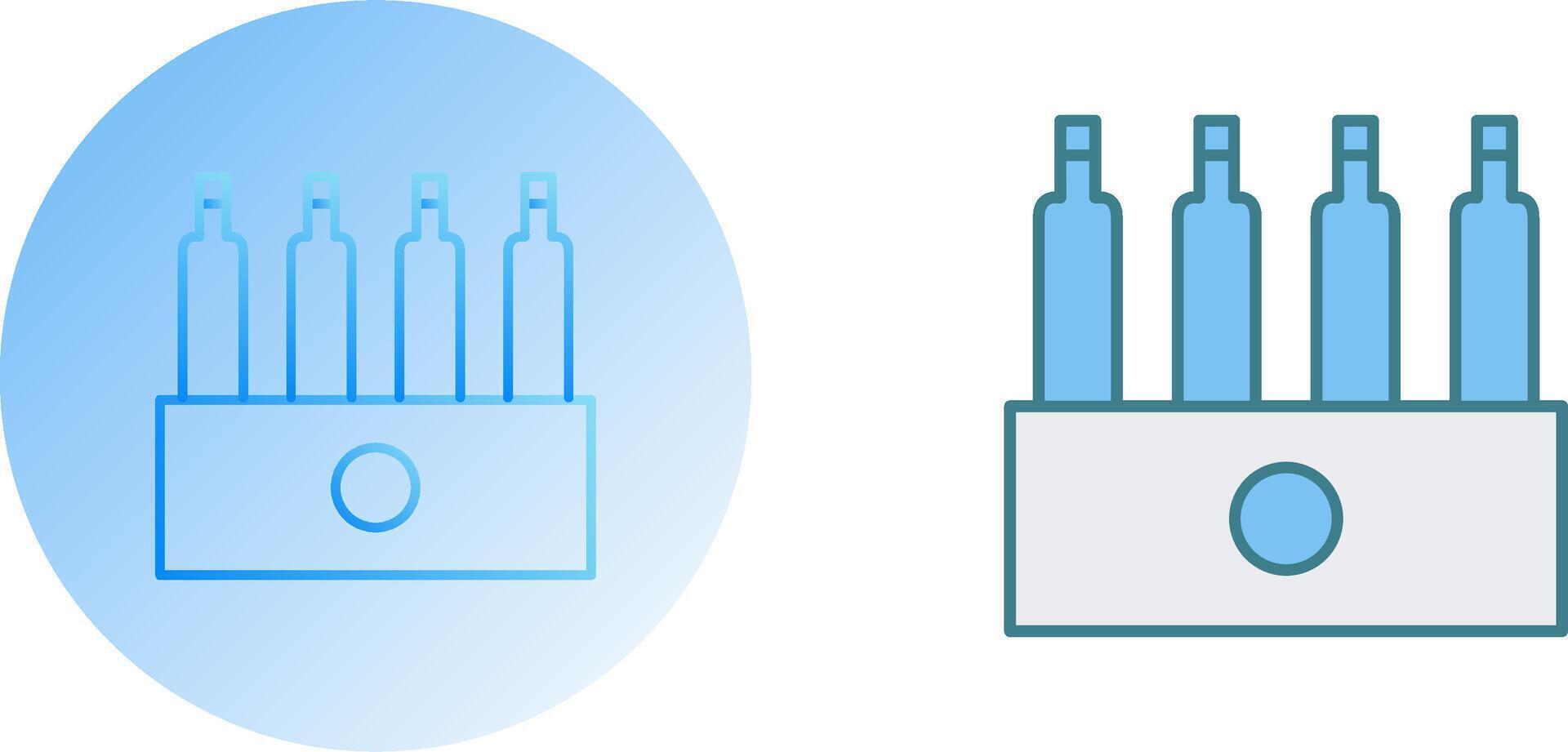 Unique Pack of Beers Icon Design vector