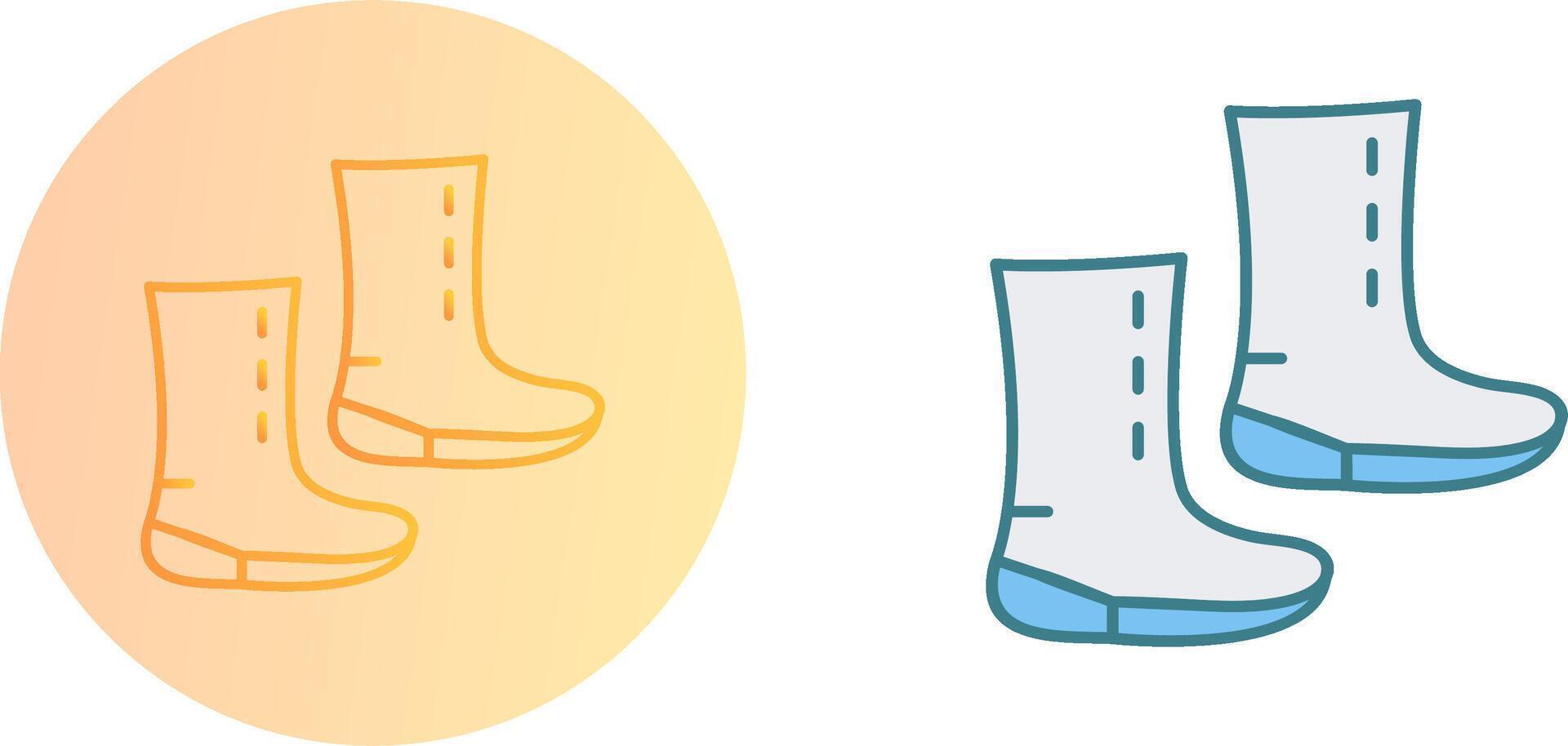 Unique Boots Icon Design vector