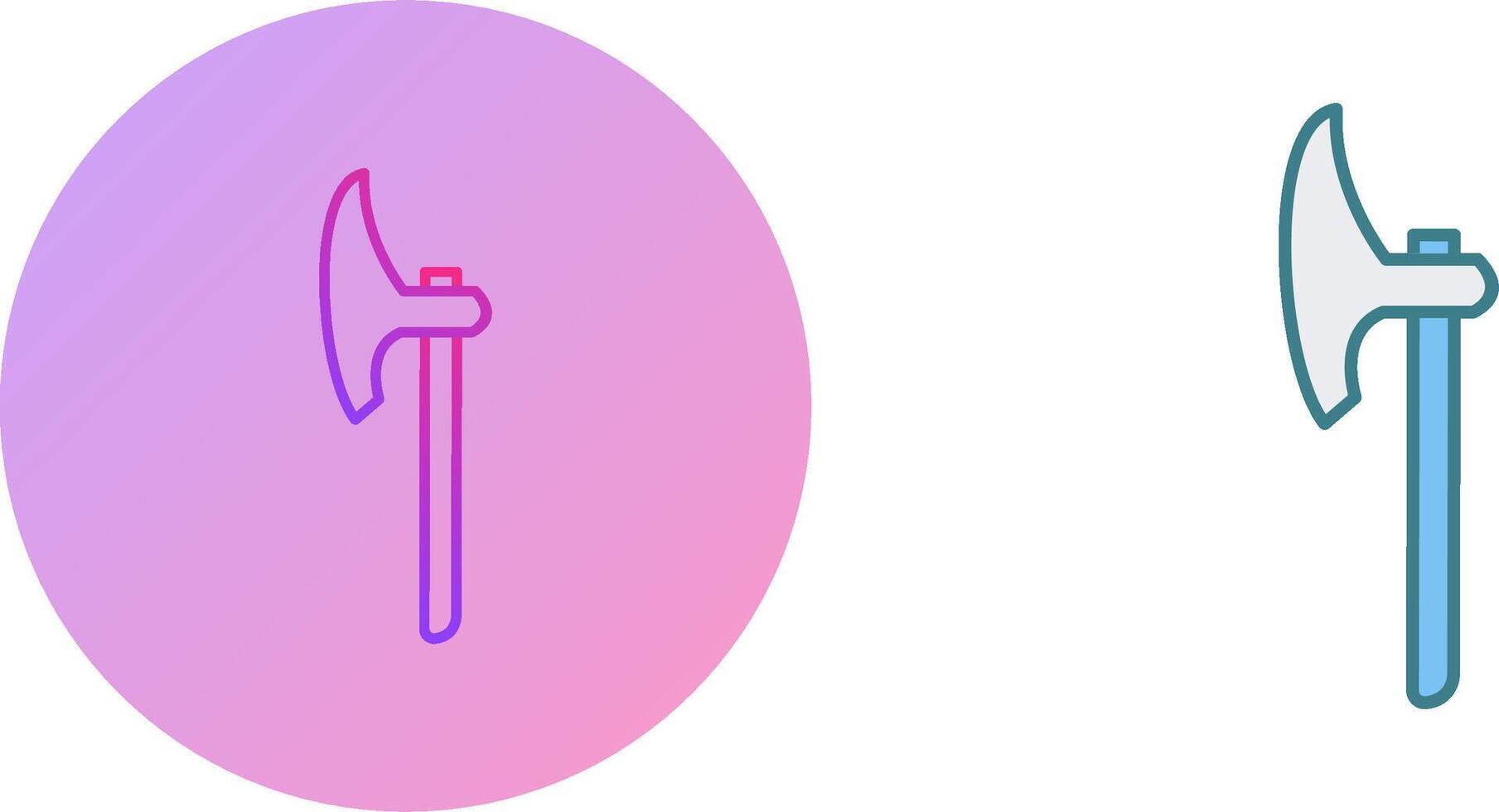 Unique Axe Icon Design vector