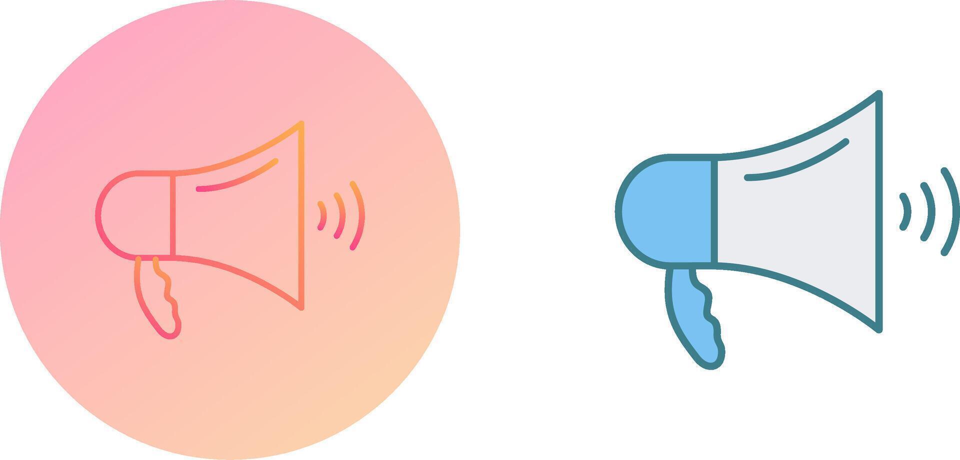 Unique Megaphone Icon Design vector