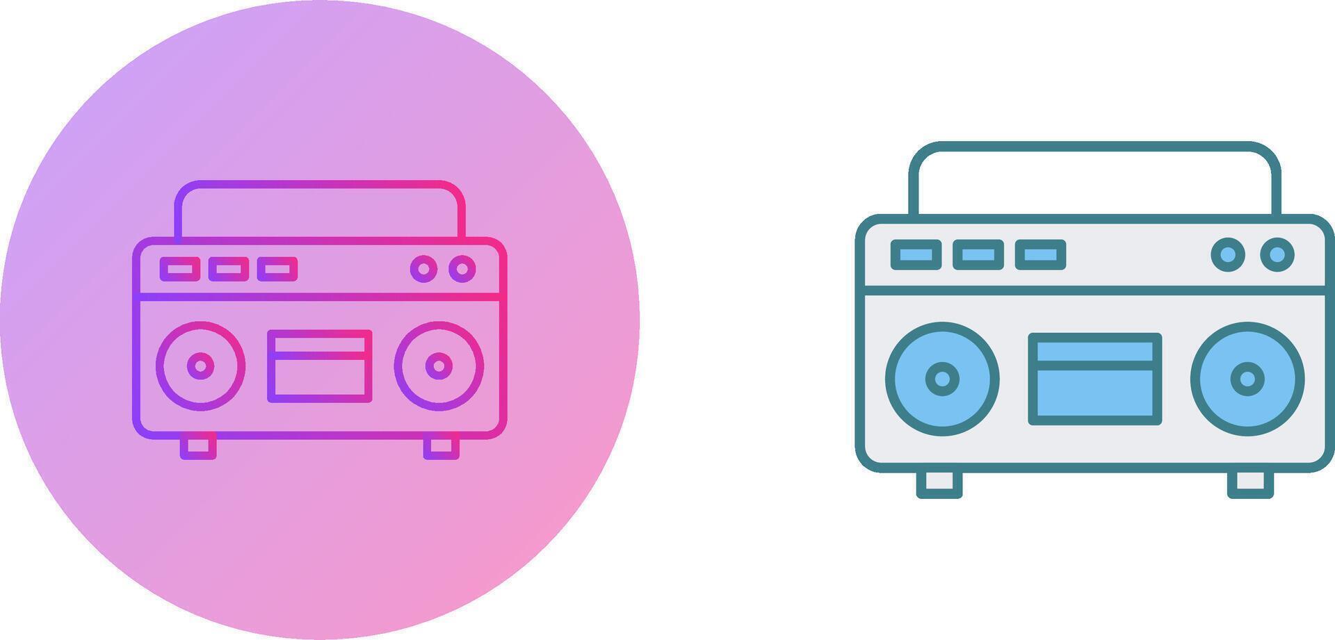 Casette Player Icon Design vector