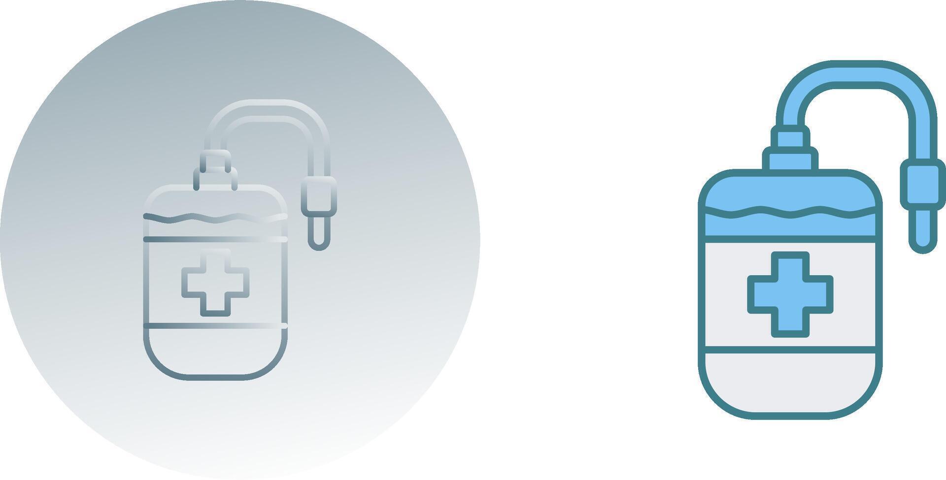 Blood Bag Icon Design vector